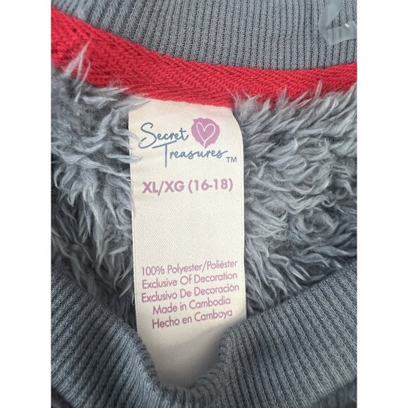 Secret Treasures Women's Plush Cocoa Holiday Christmas Pajama Top Size XL - Picture 9 of 9